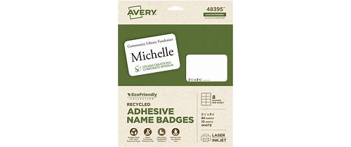 Avery Ecofriendly Adhesive Nam…