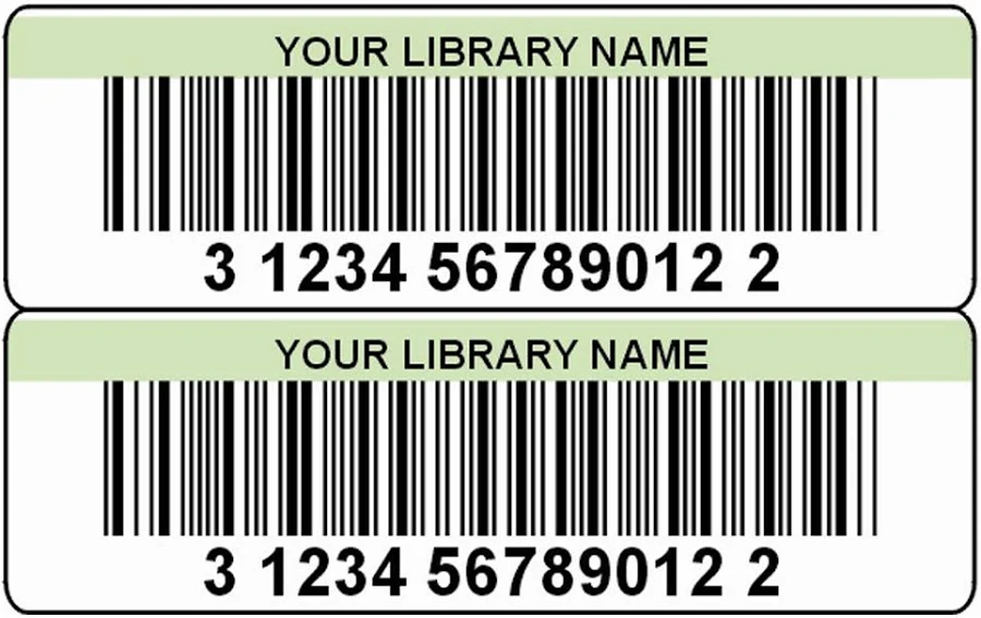 Vernon Digital Laminated Colored Bar Code Labels - Pairs