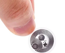 Custom Mini Rfid Printed Sticker Nfc Paper Label With Nxp Ntag213/215/216 Chip Tag Hf Iso 14443 Waterproof For Asset And Access Control Management