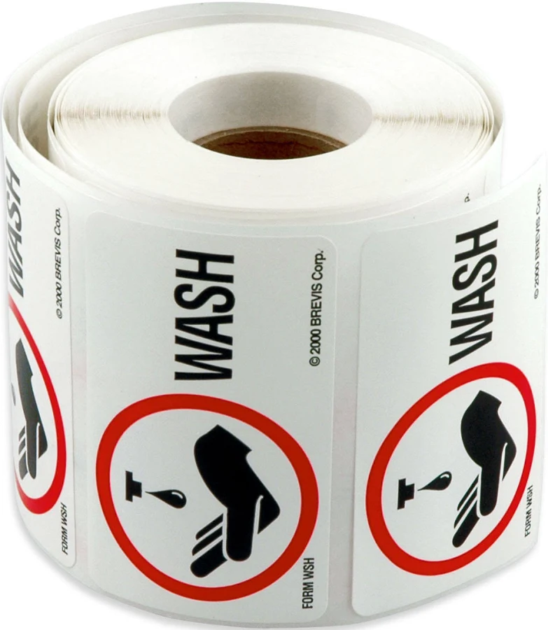 Wash Stickers, roll of 400 by Brevis