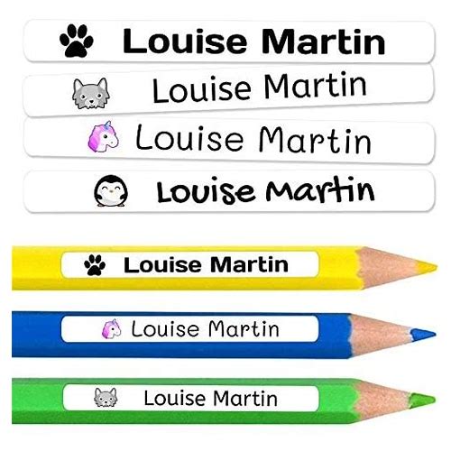 50 Personalized Name Labels Sc…