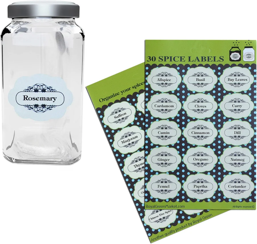 Royal Green Spice Stickers