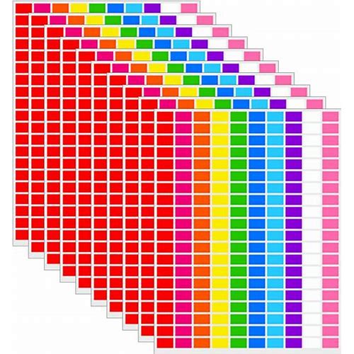 Cchude 2000 Pcs 10 Colors Recta…