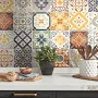 RoomMates Spanish Terracotta Tile Peel and Stick Backsplash