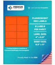 4′′ x 2.5′′ Labels