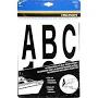Hillman 3" Black Vinyl Self-Adhesive Letter and Number Set