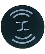 Custom Size Coin Card Sticker Self-adhesive Nfc Tag Round Shape 13.56mhz Fudan F08 Chip