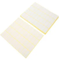 15 Sheets Blank Label Stickers Easy To Write On Adhesive Labels 40 Labels per Sheet, Size: 1.4 x 0.7 x 0.01, White