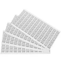 Toyvian Sticky Labels Small Shoe Sticker White 84 Stickers, Size: 1.0 x 0.7 x 0.01
