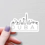 Dubai Sticker, Vinyl Travel Stickers, Dubai UAE Stickers, United Arab Emirates, Water Bottle Sticker, Laptop Sticker, Luggage Stickers, S923
