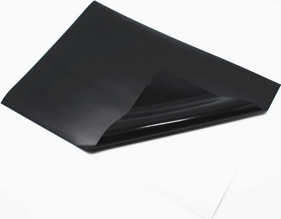 A4 Size Matte Black Pvc Self Adhesive Sticker Sheet Label For Laser