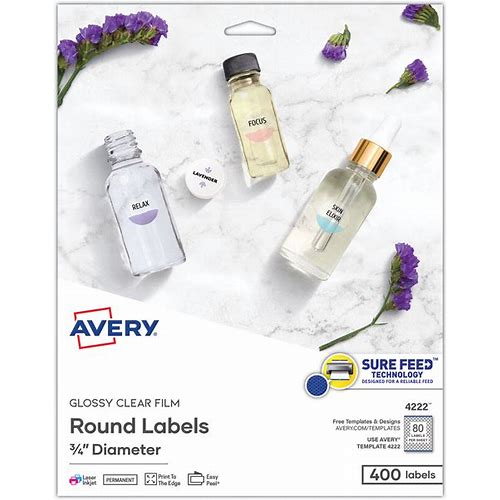 Avery® Sure Feed Glossy Clear R…