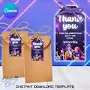 K-Pop Girls Thank You Tags Template. Anime Gift TAGS. Editable Printable Birthday Cards.