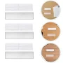24 Sets Shelf Tag Label Holders Clear Plastic Tags Self Adhesive