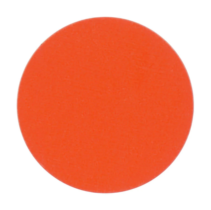 Orange Colored Rotation Dot Labels - 3/4"Dia