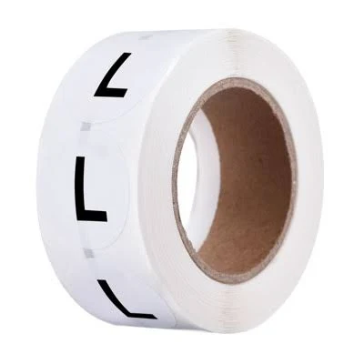 Unique Bargains Self-Adhesive Round Clothing Size Sticker Label