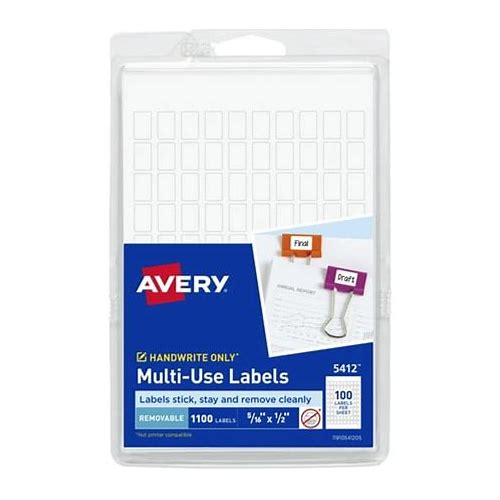 Mini Self-Adhesive Labels, 5/16