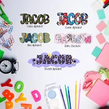 Custom Waterproof Name Stickers for Kids: School & Daycare Labels