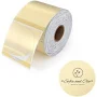 2" Gold Glitter Circle Labels