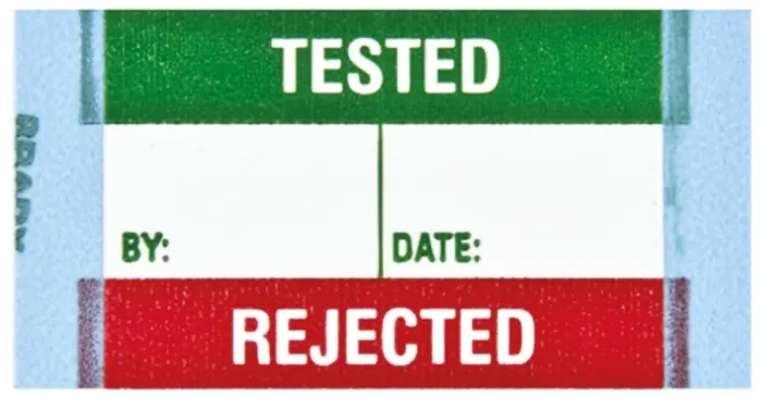 Brady Adhesive Pre-Printed Adhesive Label. Quantity: 50 Per Pack
