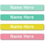 Pastels Mini Name Labels Pastels | Stick-On Labels for School & Lunchboxes
