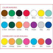 Custom Vinyl Labels 1" Dia. No by Emedco