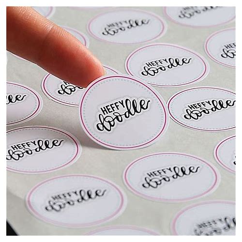 Custom Round Vinyl Adhesive La…
