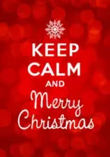 Keep Calm And Merry Christmas Sticker