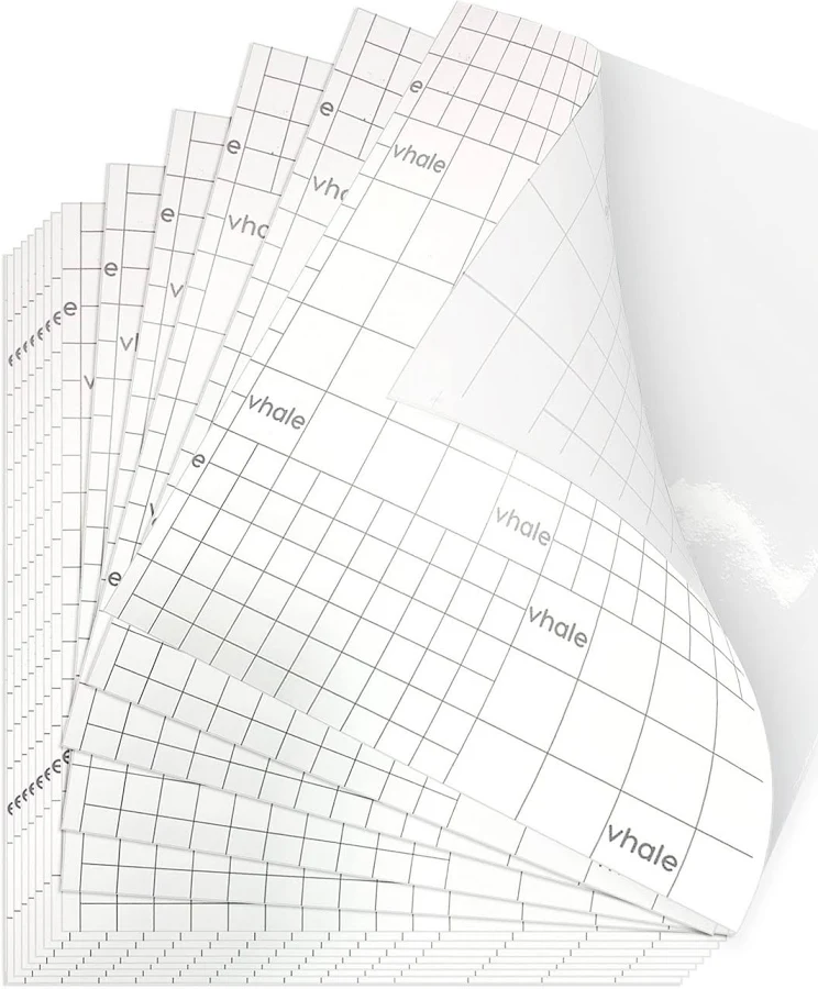 Vhale Glossy Clear Self-Adhesive Overlay Laminating Sheet Contact Papers