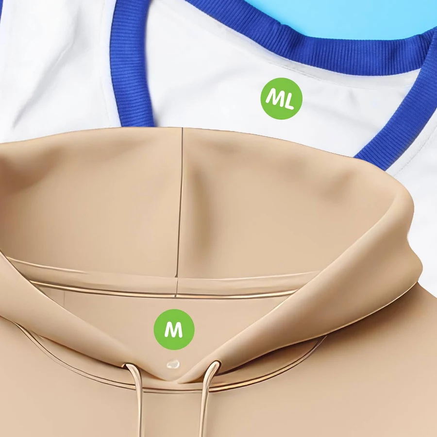 Initial Dot Clothing Labels
