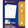 EVERSTIX 1" x 2-5/8" 25 Sheets 750 Mailing Address Labels White Sticker