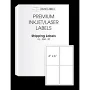 HouseLabels' Brand Large Format 4 Labels per Sheet