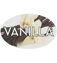 Bollin 1 1/4" x 2" Oval Permanent Vanilla Bakery Label