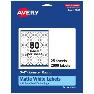 Avery Laser/Inkjet Round Multipurpose Labels