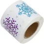 Crilstyleo 500Pcs Christmas Themed Sticker Roll Self Adhesive for Cards and, Size: 2.50