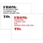 Custom X-Large Shipping Labels 5" x 6", 100 labels per pad