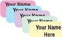 Personalized Pastel Waterproof Name Labels: Stick-On Clothing Tags