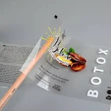 Wholesale Custom Printed Full Color Waterproof Adhesive Plastic Transparent Clear Logo ticker Labels,500 Pieces