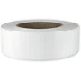 Polyethylene self-adhesive labels 38x19 mm durable white glossy plastic for thermal transfer, 3000 labels per roll