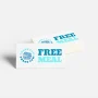 Custom Rectangle Stickers | 10 qty | 1"x2" | VistaPrint | Design: Blue, Bold & Colorful, Restaurants, Food & Beverage