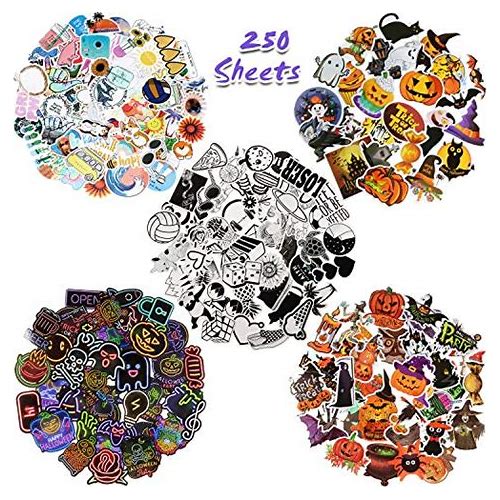 250 Sheets Halloween Stickers S…