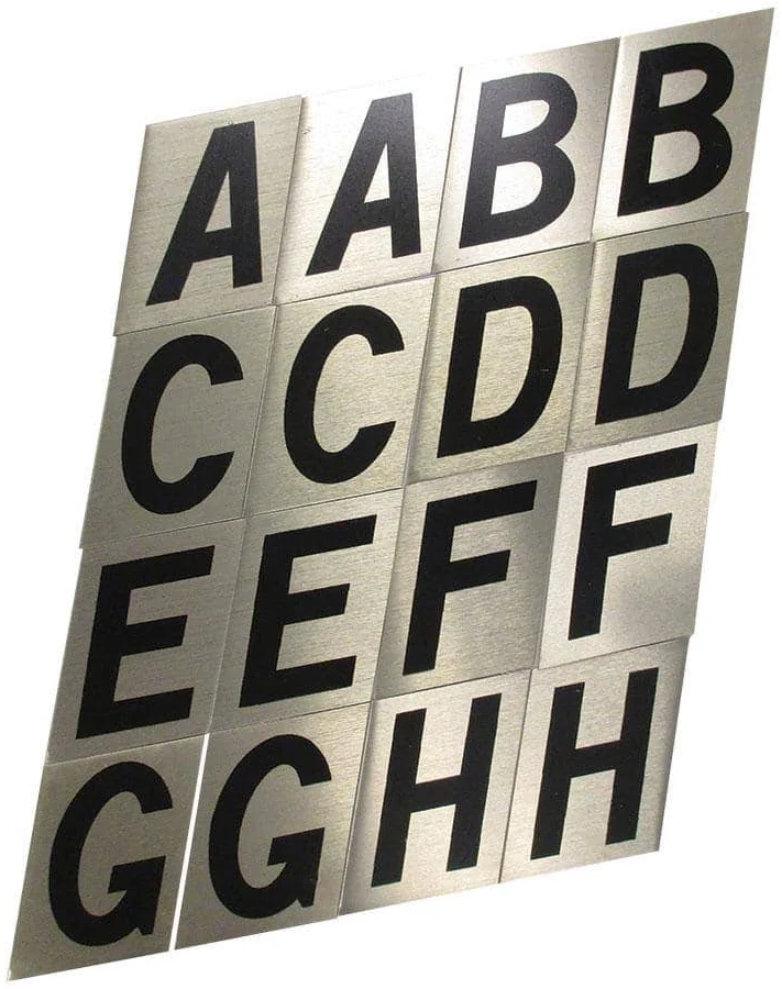 Everbilt 2 in. Aluminum Reflective Letter Mailbox Sticker Set