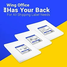 Shipping Labels for Printers - Premium 200 Half Sheet Self Adhesive - Laser and Ink Jet Printers, White, Made in Usa, 5.5 x 8.5 Inches, Pack of 200,