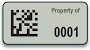 400 Dark Gray 3-Mil Flexible Anodized Aluminum Foil Matrix Barcode Labels