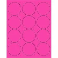 8-1/2 x 11" Neon Color High Light Fluorescent Labels for Laser & Inkjet Printer