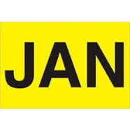Tape Logic 2 x 3" "JAN" Months of the Year Labels DL6701