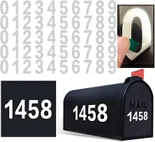 OLADOT Reflective Mailbox Numbers Sticker Decal Die Cut Classic Style Vinyl Waterproof Number Self Adhesive 5 Sets 3 x 3 Set 4 x 2