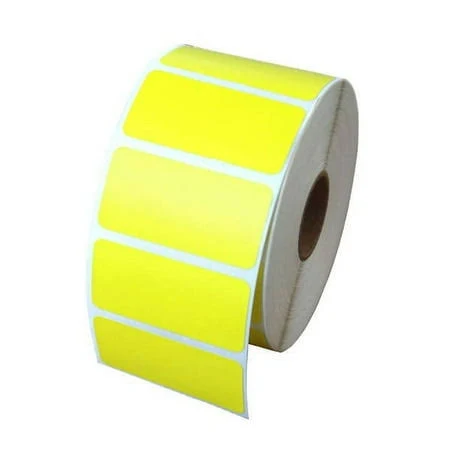Zebra Yellow Barcode Labels 2 inch x 1 inch (lv-56001y), Size: One size