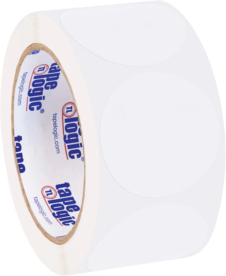2" Circles Clear Removable Labels