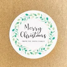 100 Christmas Holiday Gift Tags Self-stick Adhesive Present Labels